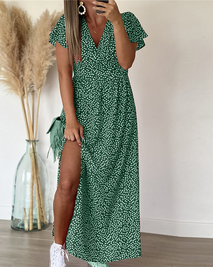 Ayesha™ | Elegantes Maxikleid mit V-Ausschnitt