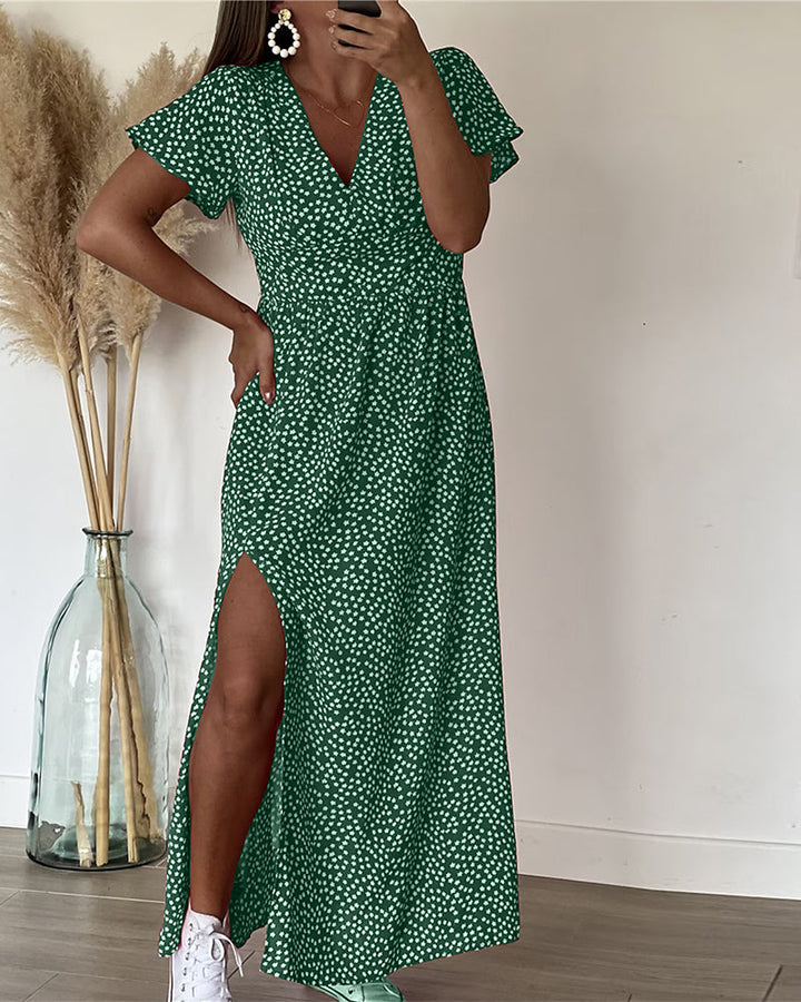 Ayesha™ | Elegantes Maxikleid mit V-Ausschnitt