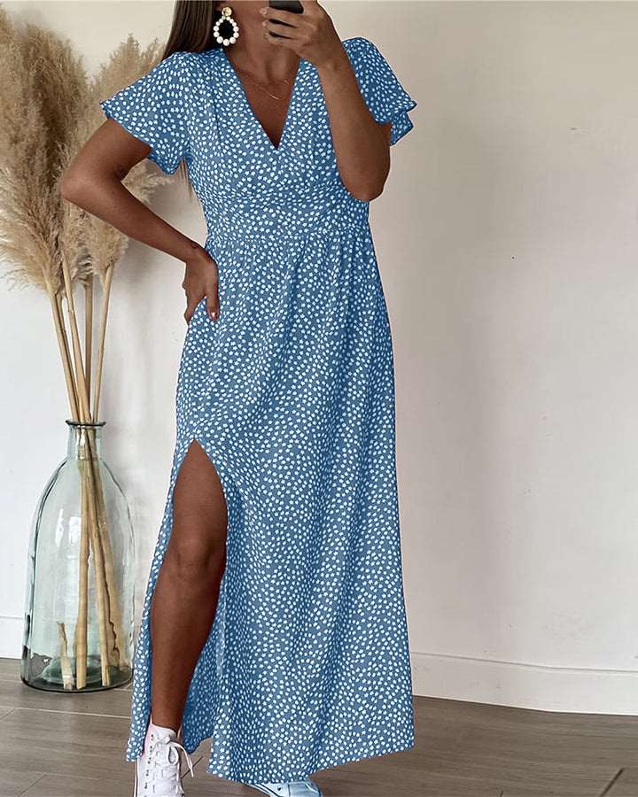 Ayesha™ | Elegantes Maxikleid mit V-Ausschnitt