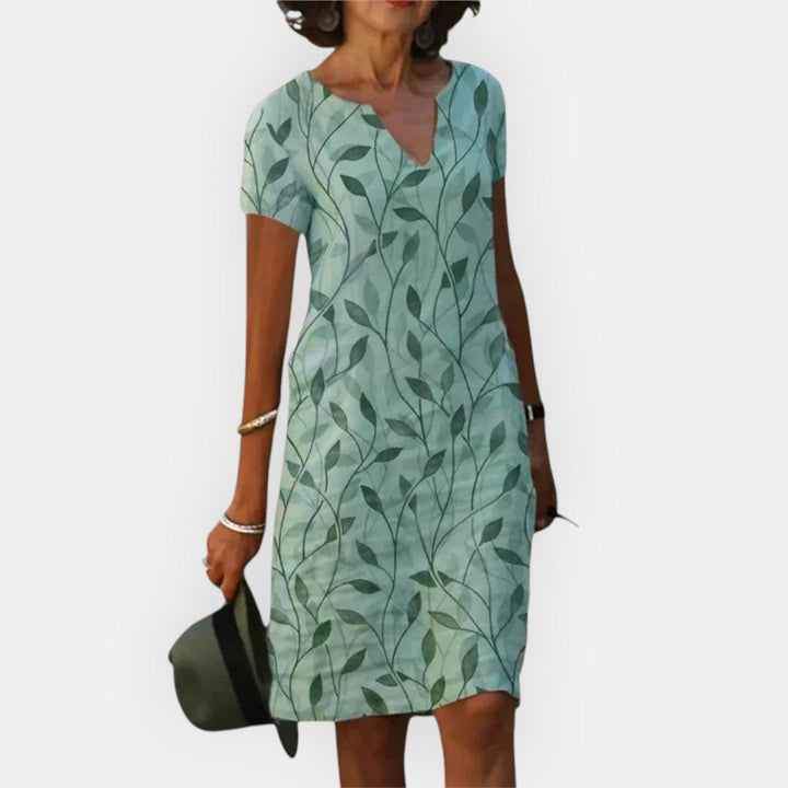 Carol™ | Lässiges Kleid mit V-Ausschnitt