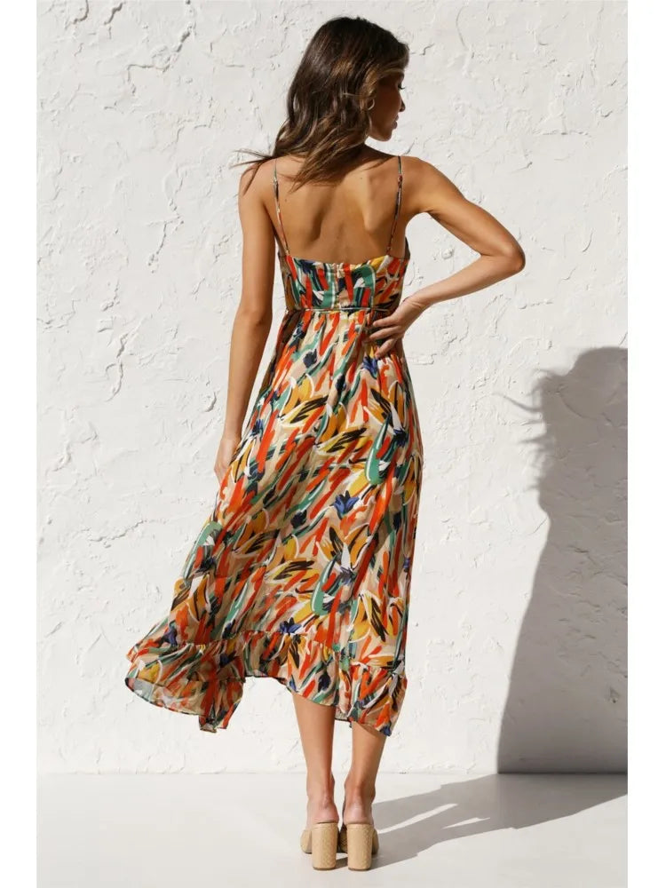 Veronika™ | Buntes Midikleid
