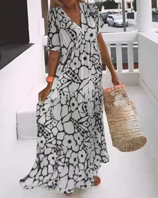 Erika™ | Lässiges geblümtes Sommerkleid
