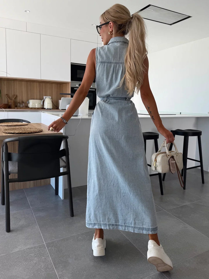 Yvonne™ | Maxi-Jeanskleid
