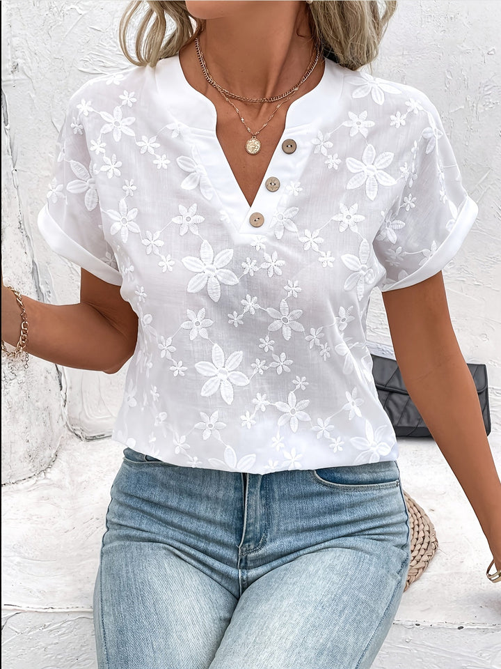 Angelika™ | Bestickte Damen Sommerbluse