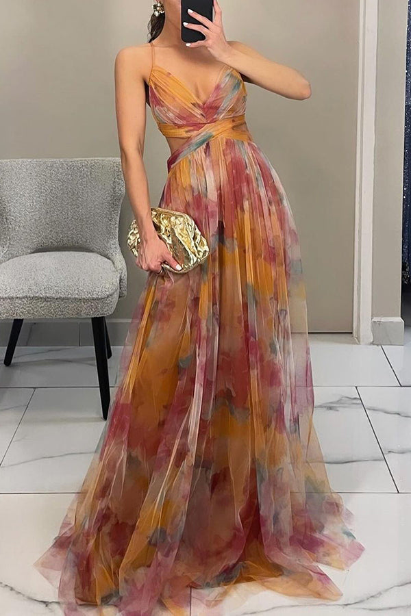 Penelope™ | Bezauberndes Maxikleid mit Blumendruck