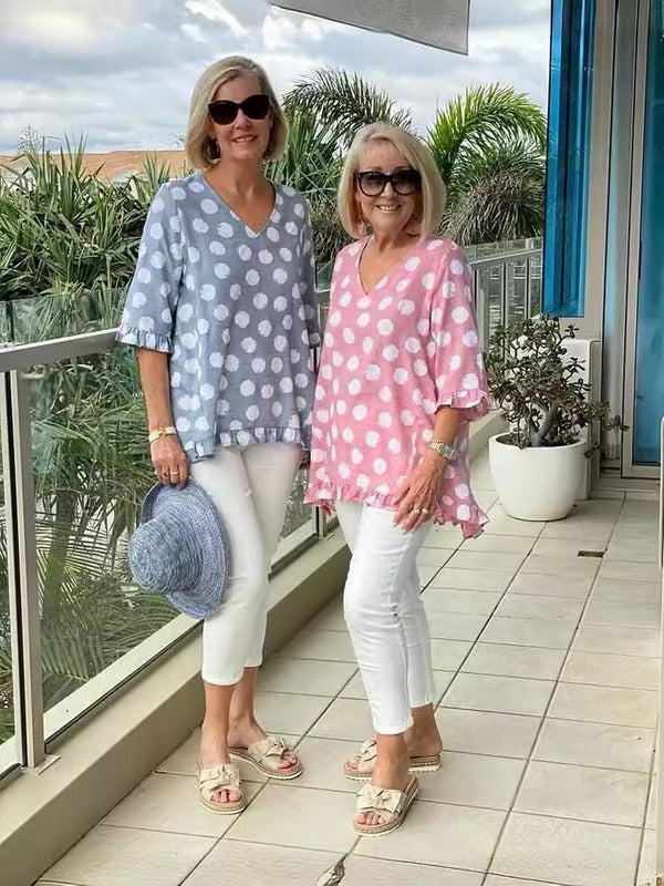 Leonie™ | Entspannte Tunika mit Polka-Dots