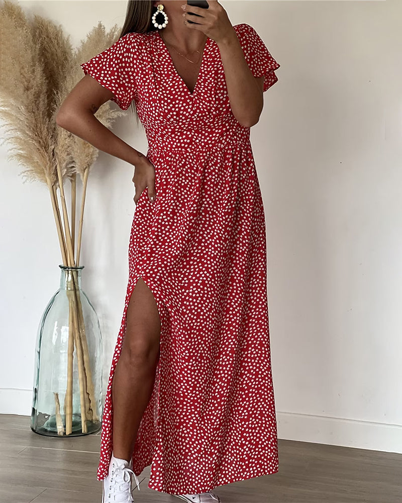 Ayesha™ | Elegantes Maxikleid mit V-Ausschnitt