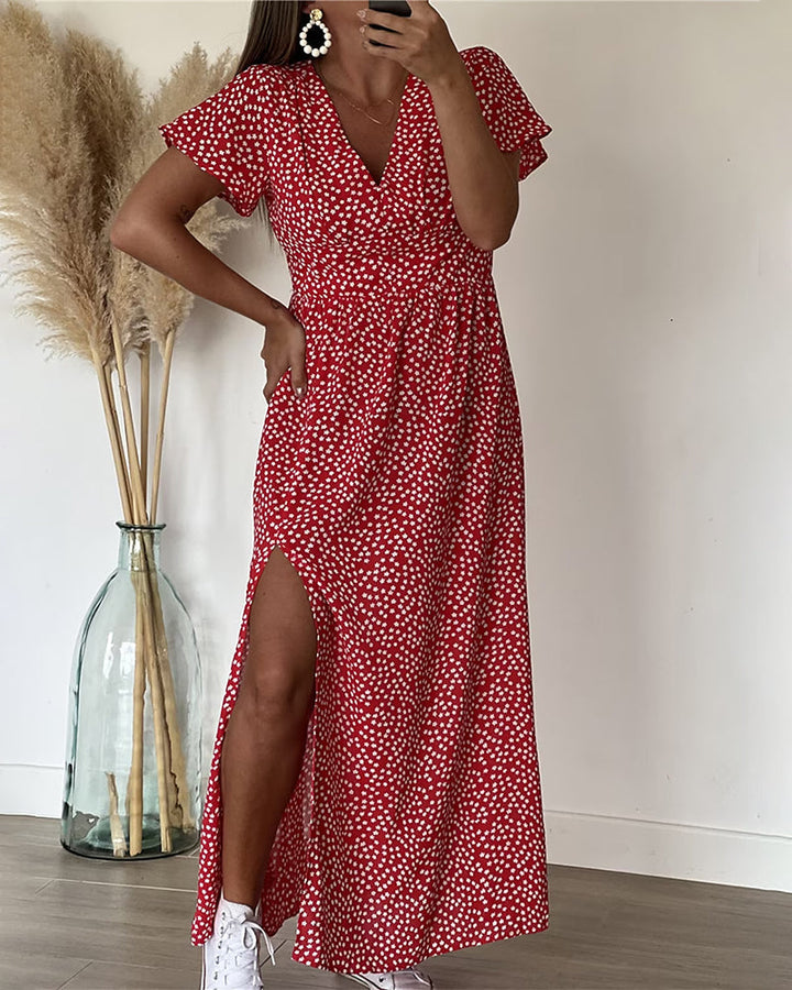Ayesha™ | Elegantes Maxikleid mit V-Ausschnitt