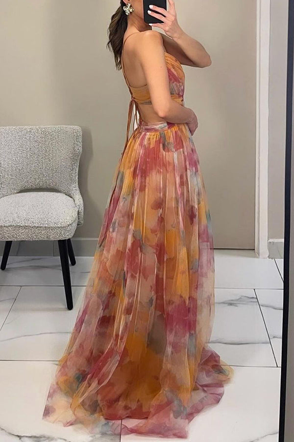 Penelope™ | Bezauberndes Maxikleid mit Blumendruck