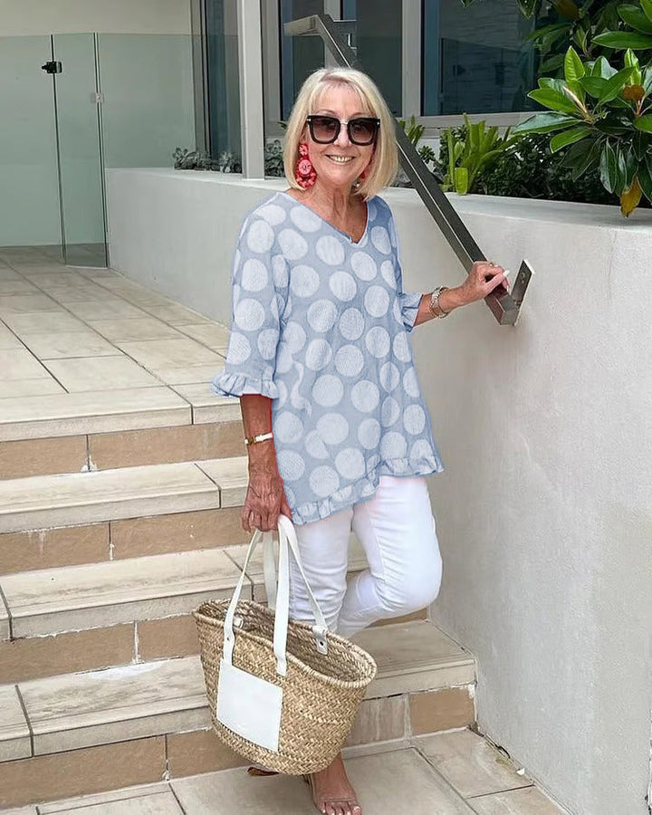 Leonie™ | Entspannte Tunika mit Polka-Dots