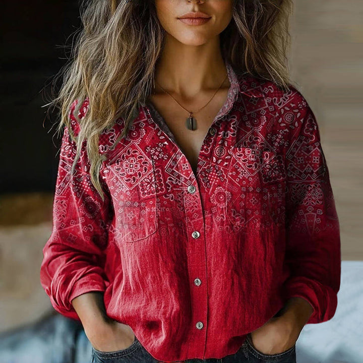 Aimee™ | Bluse mit Vintage-Print