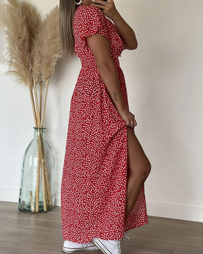Ayesha™ | Elegantes Maxikleid mit V-Ausschnitt