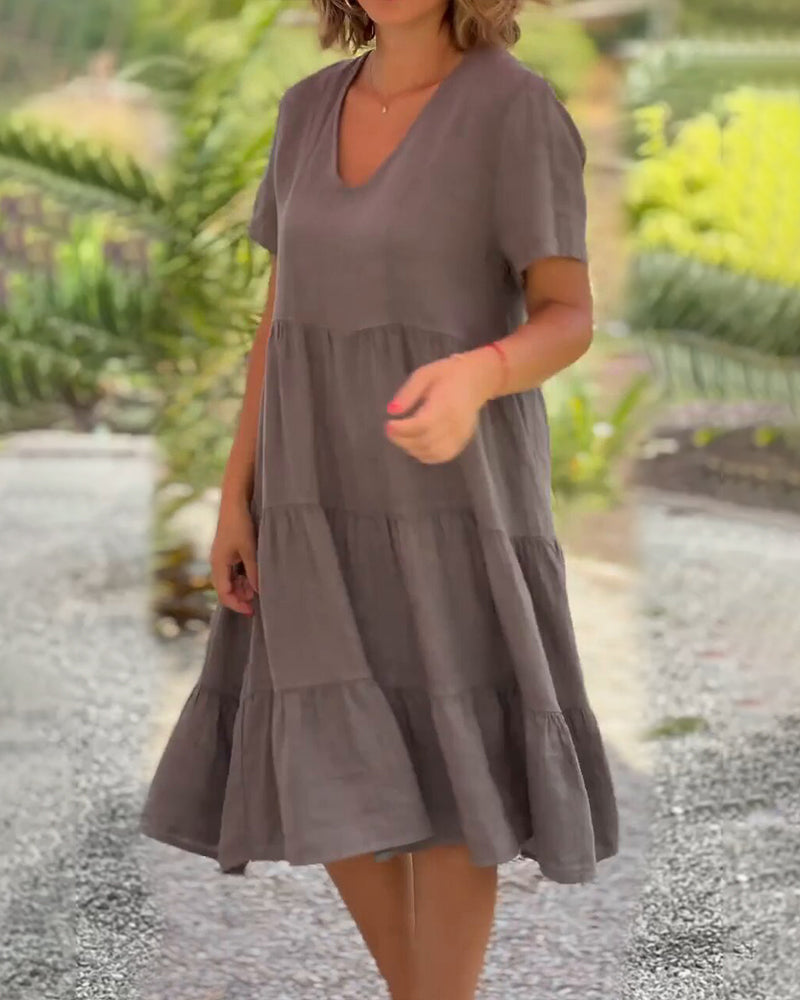 Kristina™ | Stilvolles Boho-Festkleid wit Bauchabdeckung