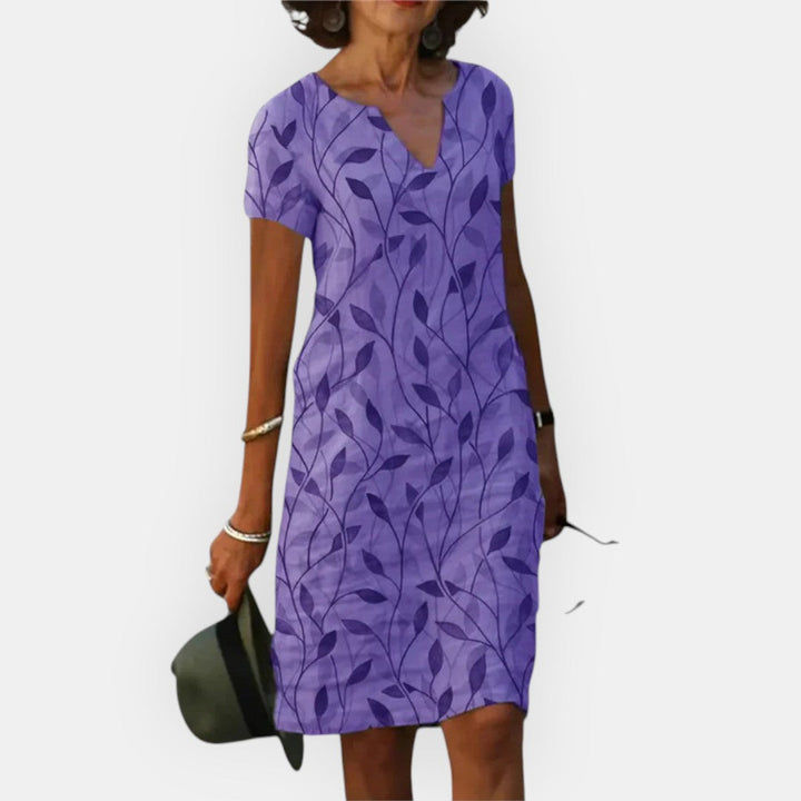 Stefanie™ | Lässiges Kleid mit V-Ausschnitt