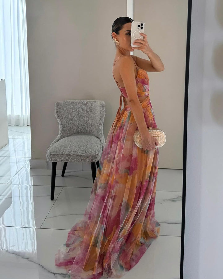 Penelope™ | Bezauberndes Maxikleid mit Blumendruck