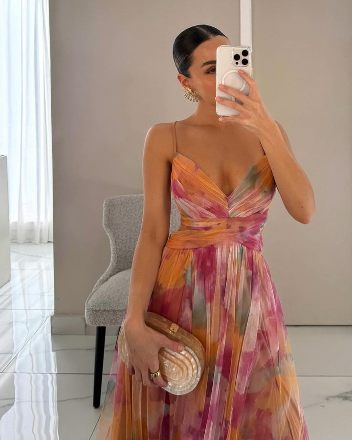 Penelope™ | Bezauberndes Maxikleid mit Blumendruck