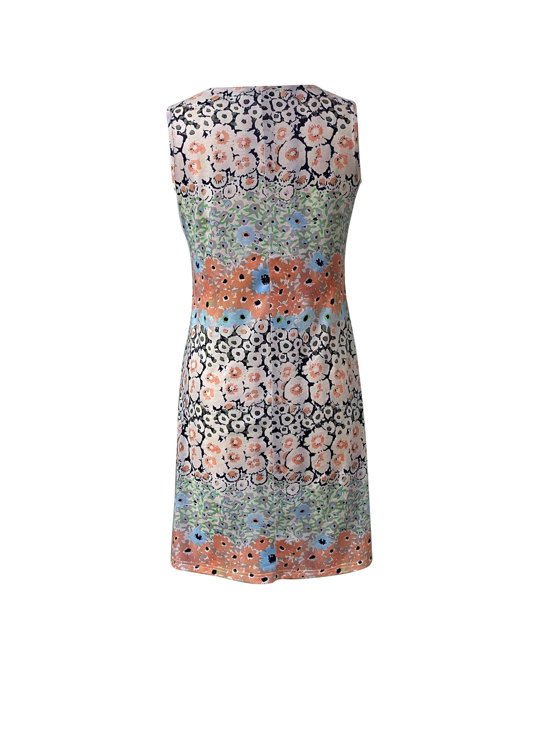 Louisa™ | Elegantes Blumen Kleid wit Bauchabdeckung