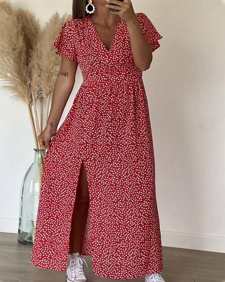 Ayesha™ | Elegantes Maxikleid mit V-Ausschnitt