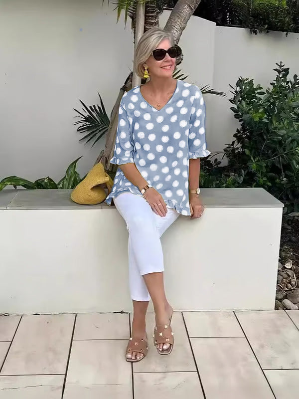 Leonie™ | Entspannte Tunika mit Polka-Dots
