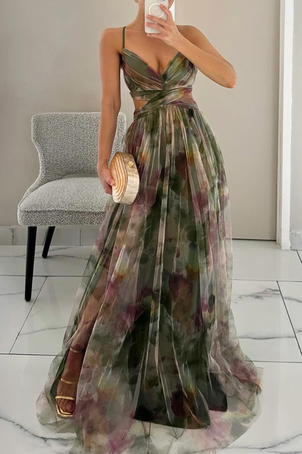 Penelope™ | Bezauberndes Maxikleid mit Blumendruck