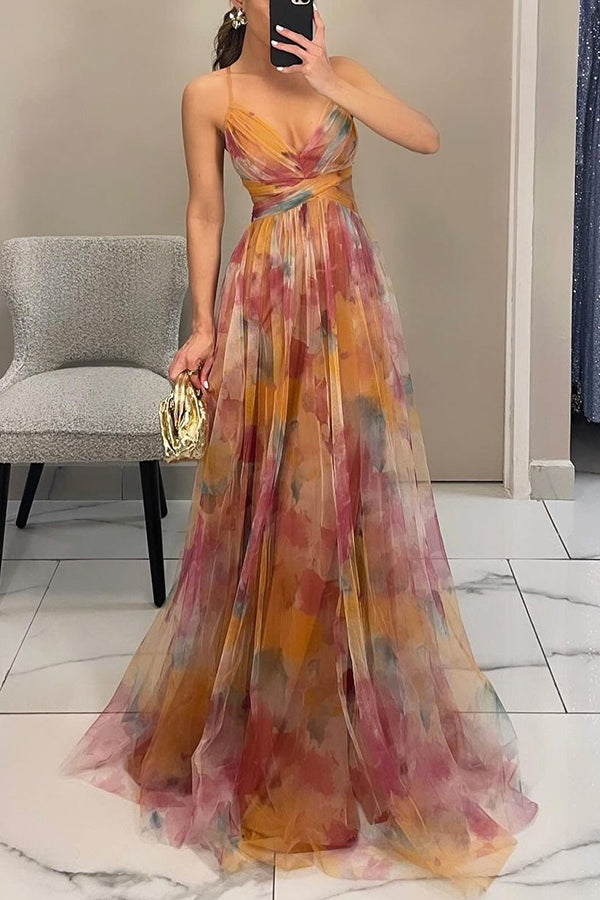 Penelope™ | Bezauberndes Maxikleid mit Blumendruck