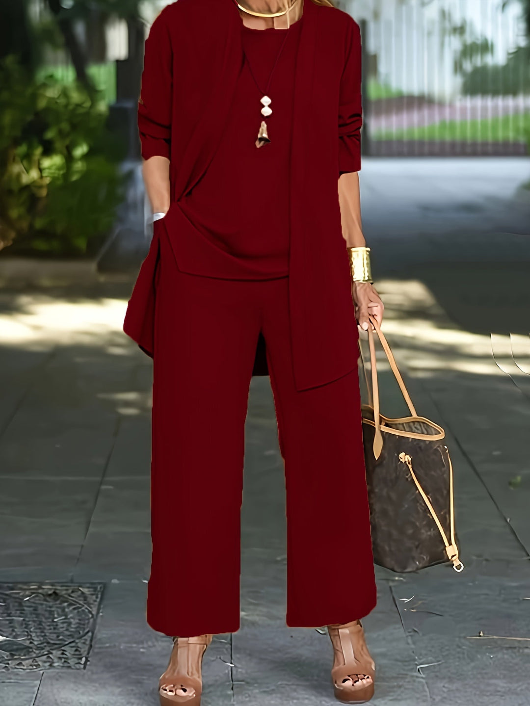 Eileen™ | Stilvolles, elegantes dreiteiliges Set