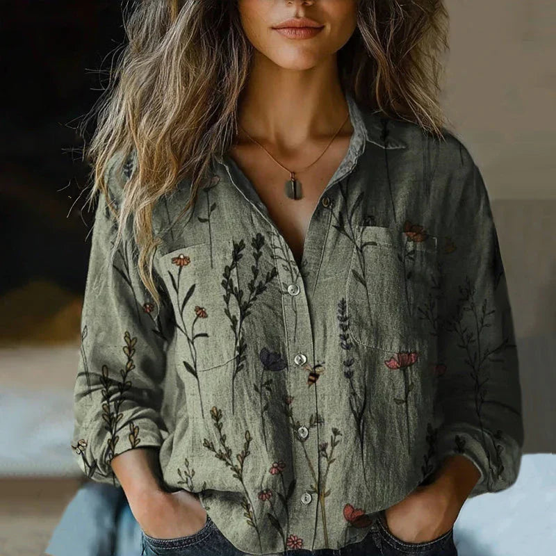 Aimee™ | Bluse mit Vintage-Print
