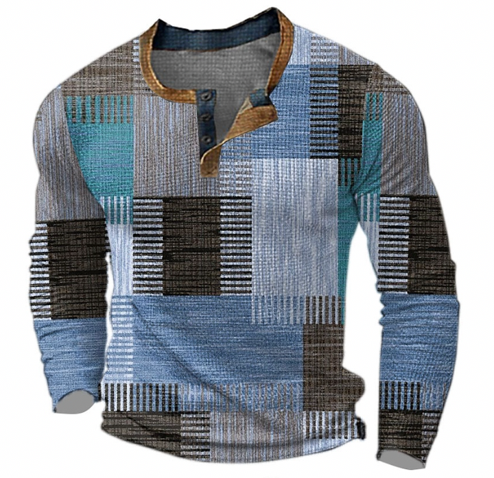 Levi™ | Stilvolles Henley-Shirt mit geometrischem Muster