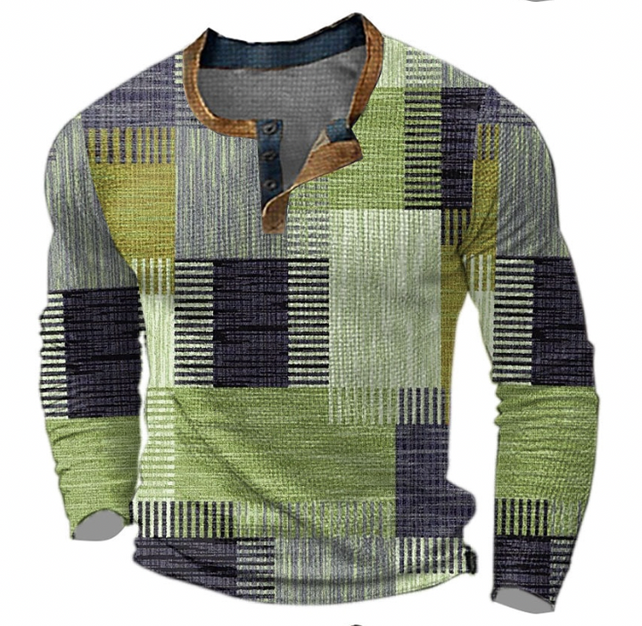 Levi™ | Stilvolles Henley-Shirt mit geometrischem Muster