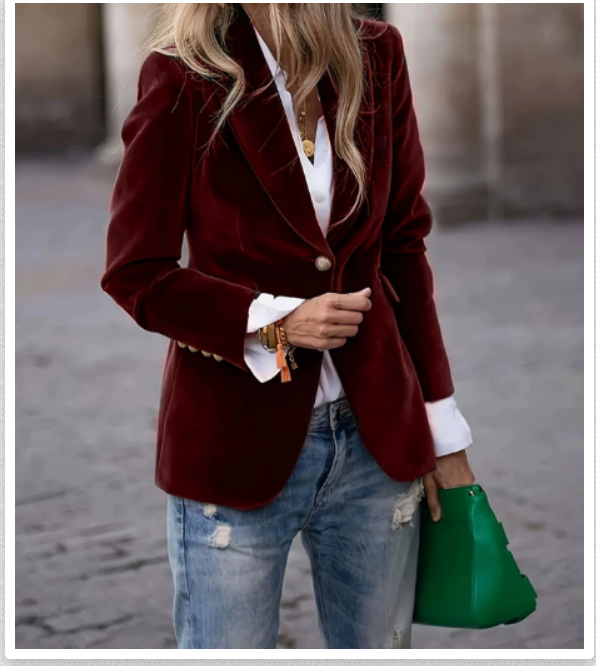 Isabel™ | Eleganter Samtblazer