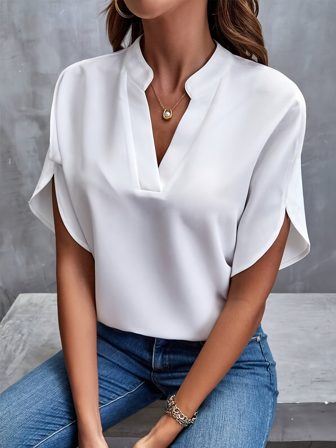 Sandra™ | Bluse mit ausgestellten Ärmeln