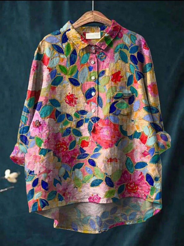 Alena™ | Klassische Bluse mit Blumenmuster