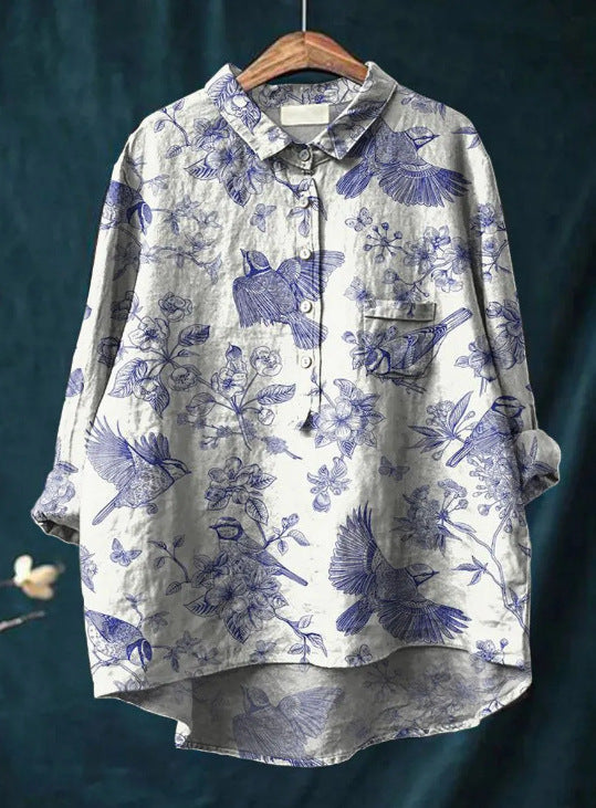 Alena™ | Klassische Bluse mit Blumenmuster