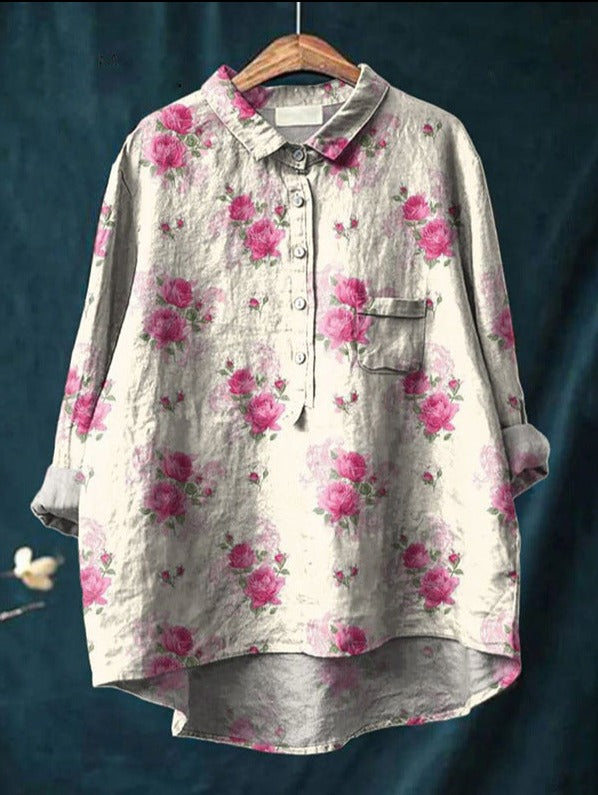 Alena™ | Klassische Bluse mit Blumenmuster