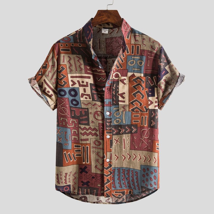 Manuel™ | Herren Sommerhemd mit lebhaftem Druck