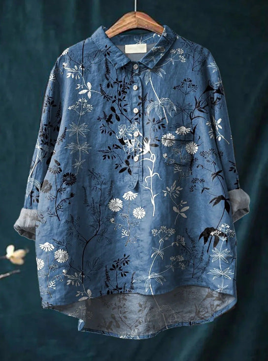 Alena™ | Klassische Bluse mit Blumenmuster