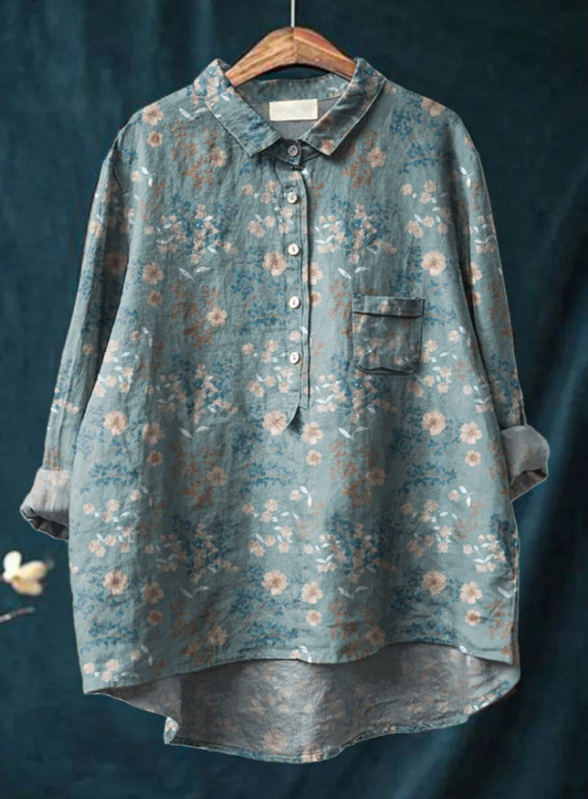 Alena™ | Klassische Bluse mit Blumenmuster