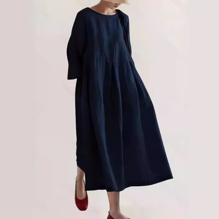 Joanna™ | Elegantes Maxikleid wit Bauchabdeckung