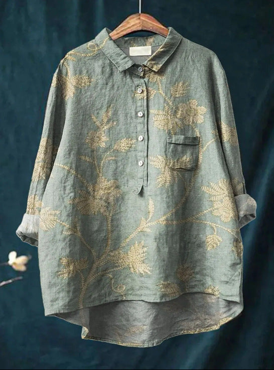 Alena™ | Klassische Bluse mit Blumenmuster