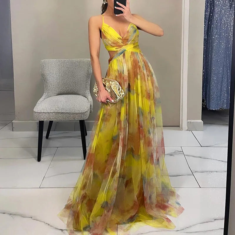 Penelope™ | Bezauberndes Maxikleid mit Blumendruck