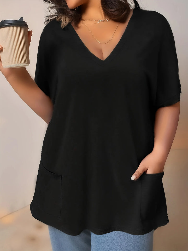 Armela™ | Schicke Bluse in Übergröße mit V-Ausschnitt