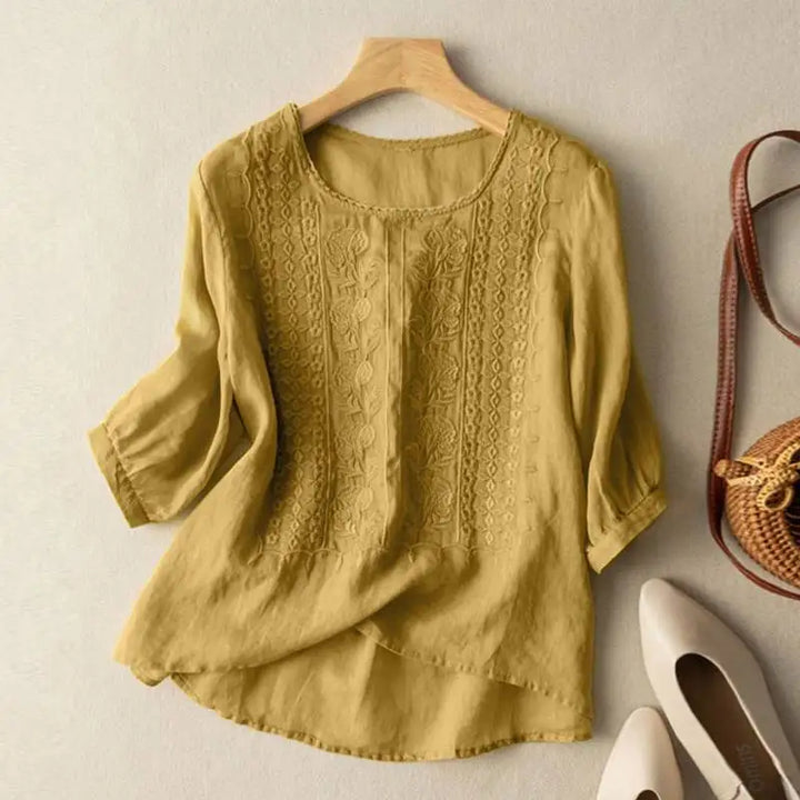 Madeleine™ | Bestickte Bluse mit lockerer Passform