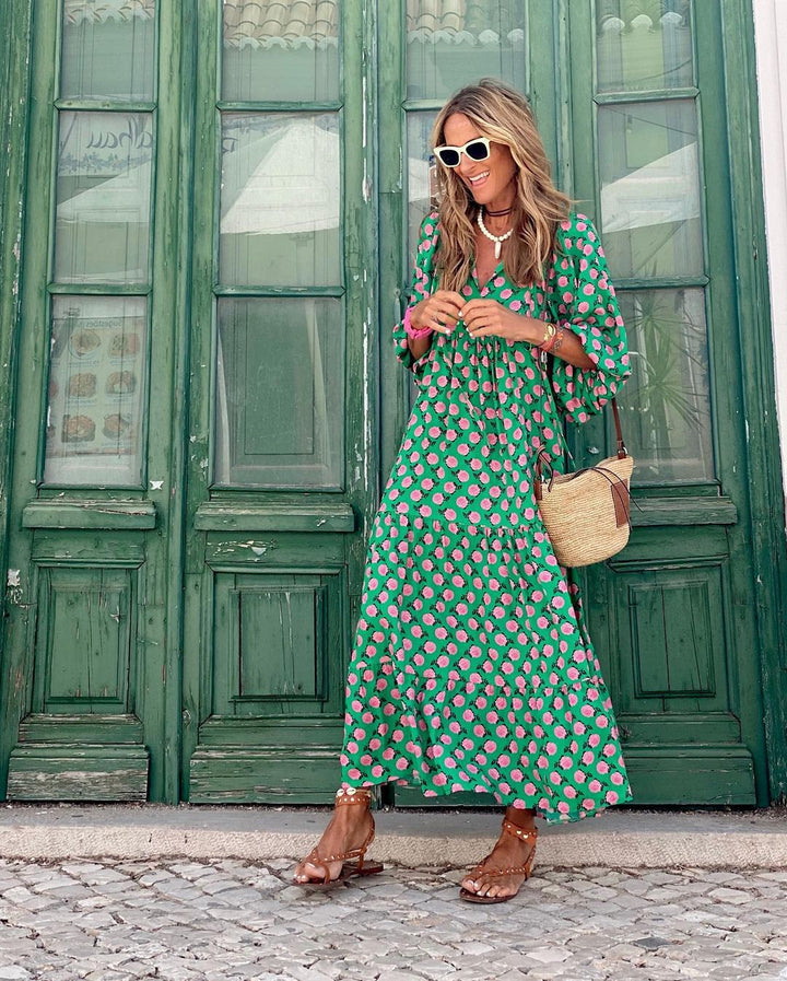 Corinna™ | Langes Kleid im Bohemian-Stil