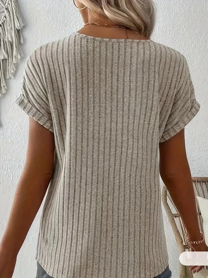 Mylene™ | Ripptop mit V-Ausschnitt