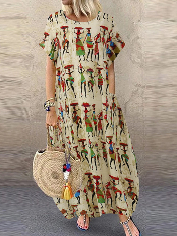 Carissa™ | Maxikleid mit Vintage-Print