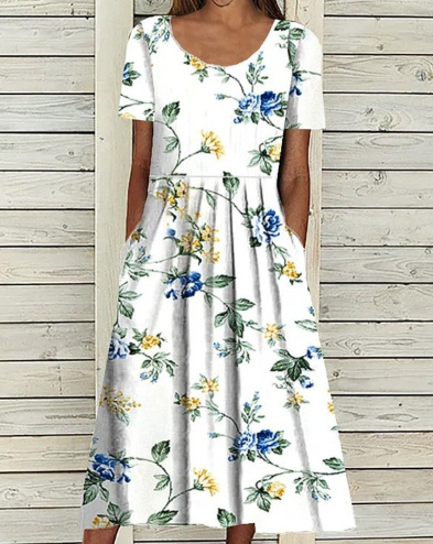 Vicky™ | Blumiges Sommerkleid in A-Linie