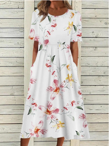 Vicky™ | Blumiges Sommerkleid in A-Linie