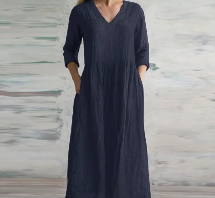 Wilma™ | Langärmliges Maxikleid