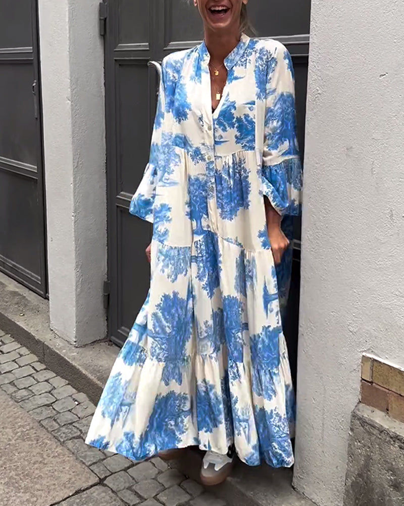 Margaret™ | Langes Blumenkleid