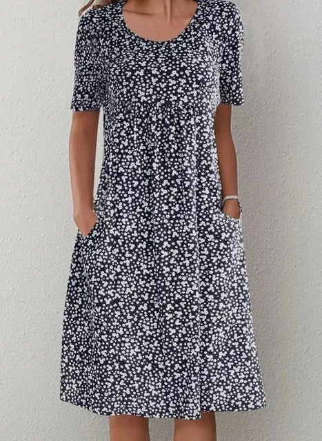 Fatima™ | Boho Sommerkleid wit Bauchabdeckung